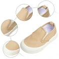 thumbnail image 5 of Dakaela 6M-8Y Infant Baby Girls Boys Canvas Shoes Soft Sole Toddler Slip on Walking Shoes Newborn Crib Loafers Casual Sneakers Khaki 6.5, 5 of 6