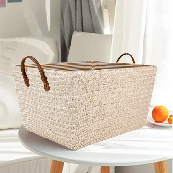 Liquidation des Offres du Jour! Topliu Panier à Vêtements pour la Maison Jouet Collations Articles Divers Boîte de Rangement Panier Japonais pour Vêtements Sales Panier de Rangement en Rotin Panier Tressé pour Vêtements Sales