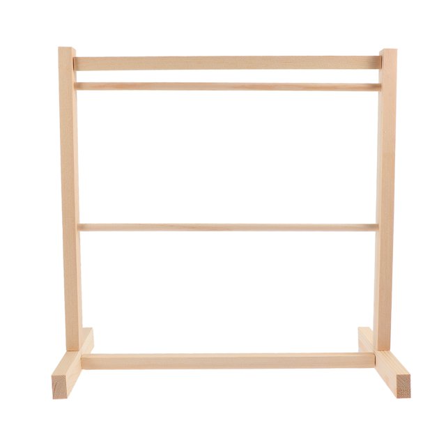 WORGEOUS 1 Set Mini Muñeca Ropa Colgante Rack Muñecas de madera Ropa Ropa Organización Estante