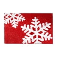 thumbnail image 3 of Xuniizn Christmas Door Mat Xmas Welcome Christmas Mat Non-Slip and Washable Winter Doormat Rubber Back Snowflakes Door Mat Rugs for Indoor Outdoor, Christmas Decorations for Home, 3 of 7