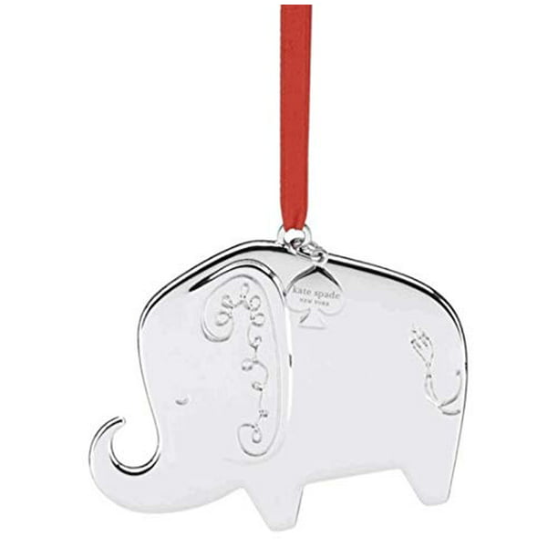 tiggeri skyskraber blotte Kate Spade New York Baby's First Christmas Ornament Elephant - Walmart.com