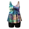 thumbnail image 5 of GEWSEY Womens Blouson Tankini Top No Bottom Loose Fit Swim Top Modest Tank Top Light Blue, M, 5 of 5