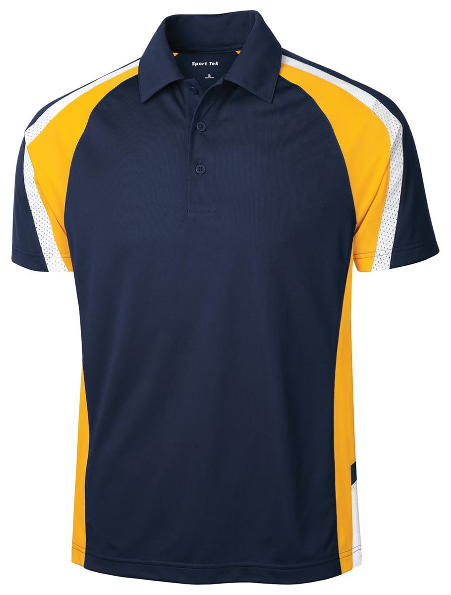 Sport-Tek Men's Tricolor Wicking Polo Shirt - Walmart.com