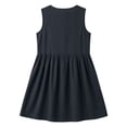thumbnail image 7 of Efsteb Casual Dresses for Women 2026 Sleeveless Button Front Mini Dress Crew Neck Comfy Cotton Blend Sundress Loose Empire Waist Summer Dress (Black,M), 7 of 7