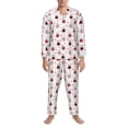 thumbnail image 3 of Fotbe cute cat hearts Pijama de Hombre con Estampado de Manga Larga, Conjunto de 2 Piezas, Ropa de Dormir Suave y Cómoda con Bolsillos-Large, 3 of 7