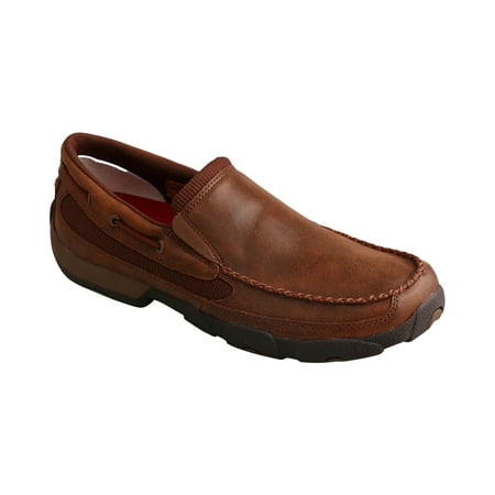 

Men s Twisted X MDMS009 Driving Moc Brown Leather 7 W