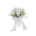thumbnail image 3 of Suministros para de novia blancos para damas de , ramo de novia de mano, decoración para despedida de soltera, graduación y aniversario., 3 of 8