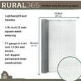 thumbnail image 4 of Rural365 Steel Hardware Cloth 1/8 Inch Mesh Chicken Wire Fence Netting - 3x10ft, 4 of 7