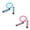 blue+pink, variant on Jump Rope For Kids,Jump Rope Kids,Adjustable Soft Skipping Rope,Toddler Jump Rope With Skin-Friendly Foam Handles For Kids, Boys,Girls,Women, Men,Exercise Activity,Outdoor Fitness
