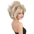 thumbnail image 2 of HPO Adult Women’s Regular Size Blonde Politician Wig | Wefted Cap Design| Synthetic Fiber, 2 of 8