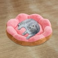 thumbnail image 5 of Winter Plush Pet Bed - 20" Flower Shaped Dog Bed with Removable Washable Cover, Thicken Anti- Cat Bed for Small Dogs & Puppies, Cozy Sleeping Nest Habitat, 5 of 7