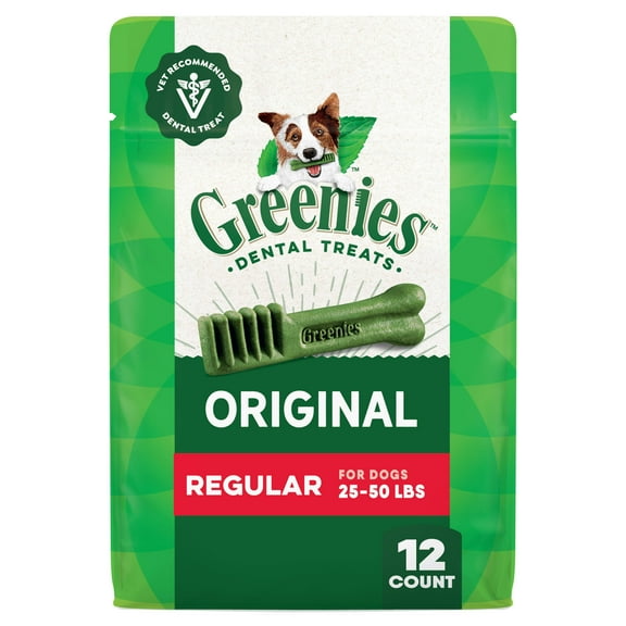 Greenies Original Regular Natural Dental Dog Treats (Various Counts)
