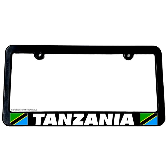 Tanzania Tanzanian World Country Flag Car Truck Auto License Plate Frame