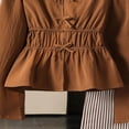 thumbnail image 4 of OJSFQUFP Teen Girls Children Fall 2 Piece Set Solid Color Long Sleeved Shirt and Long Pants (8-13Y), 4 of 7