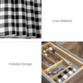 thumbnail image 6 of Black and White Checkered Placemats for Dinning Table Set of 4, Farmhouse Buffalo Plaid Burlap Kitchen Place Mats Waterproof Cloth Table Mats, Indoor Outdoor Placemats Easy Clean Dinner Decor, 6 of 8