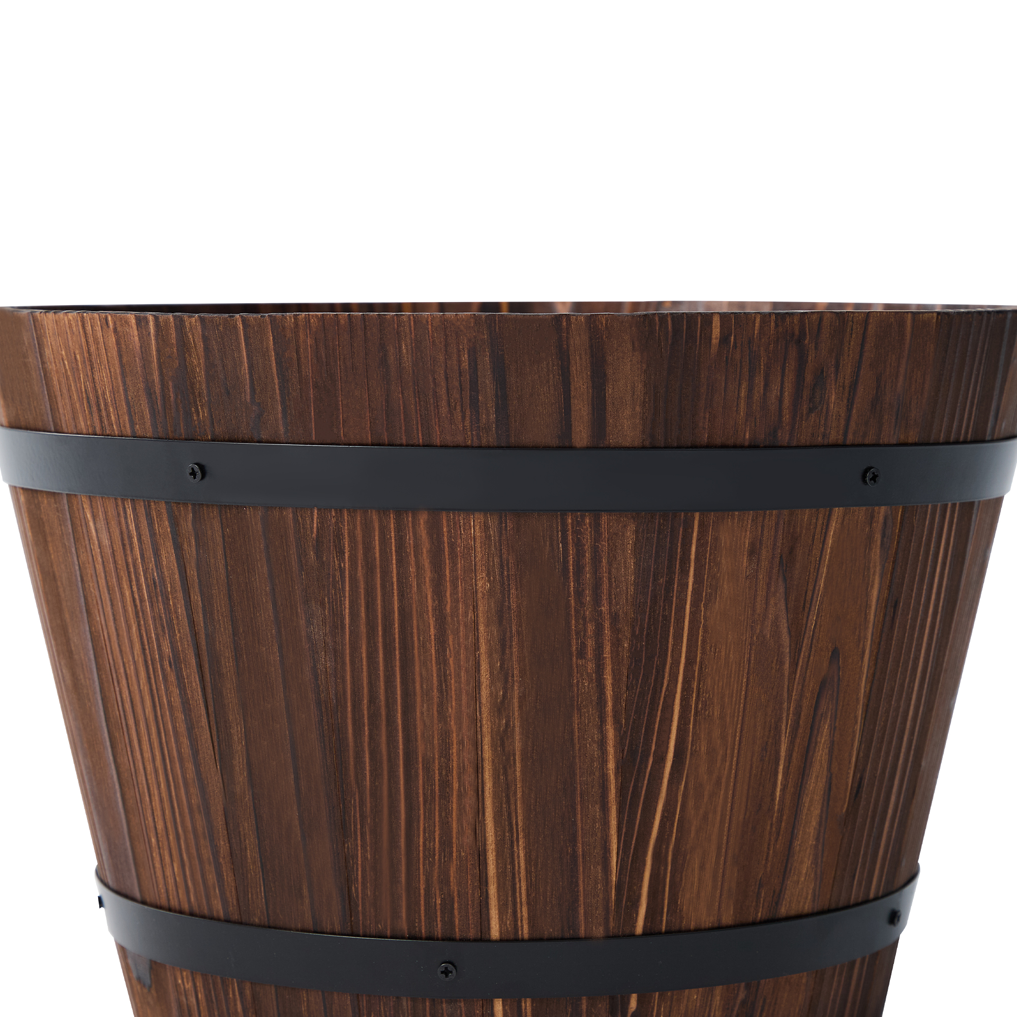 Better Homes & Gardens 13.5-In Wood Whiskey Barrel Planter photo 6