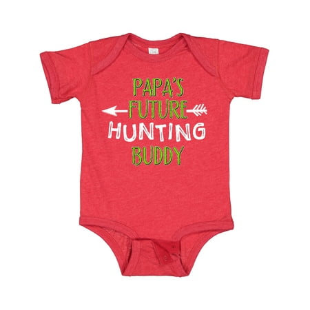 

Inktastic Papas Future Hunting Buddy Gift Baby Boy or Baby Girl Bodysuit