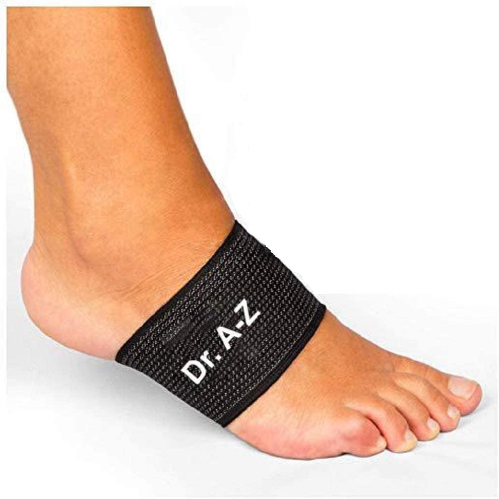 DR AZ Copper Compression Arch Support 2 Plantar Fasciitis Sleeves
