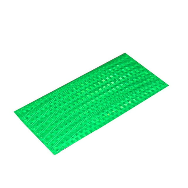 Guardoinrt Reflective Stickers Bicycle Bike Reflector Security Wheel Rim Decal Tape 5/10pcs Green 1Set