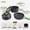 Green, variant on GKV 10-Piece Camping Cookware Set – Non-Stick Lightweight Pot Pan Kettle with Utensils & Carry Bag, for Backpacking, Hiking, Family Camping & Outdoor Cooking
