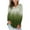 Green, variant on AOOCHASLIY Women Fall Tops Womens V-neck Collar Zipper Color Short Sleeve Fold Casual Blouse Tops