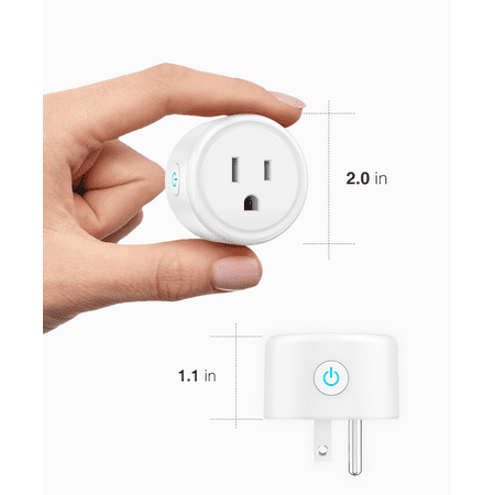 Gosund Mini Smart Plug, WiFi Outlet Works with Alexa and Google Home, 2 Pack