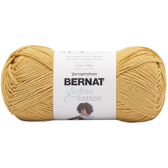 Bernat Softee Cotton Yarn-Golden