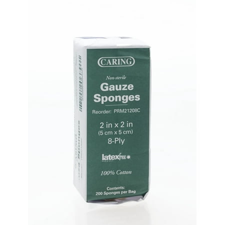 Medline Woven Gauze Sponges - Caring Woven Non-Sterile Gauze Sponges - PRM21208CZ