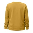 thumbnail image 4 of Stamzod Women's Sweatshirts Letter Print Long Sleeve Maternity Shirts Pregnant Casual Crewneck Sweatshirt Fall Winter Maternity Clothes Yellow XXL, 4 of 6