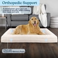 thumbnail image 4 of PETMAKER Dog Bed with Bolster, Nonslip Bottom, and Washable Cover (Cream), 4 of 6