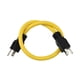 thumbnail image 1 of Cable de Extensión Largo Al Aire Libre: Cable de Conversión de Potencia Rv Amarillo Estándar Americano de Enchufe de Tres Núcleos, Cobre Pesado, Pvc Retardante de Llama, Cable de Extensión de Potencia, 1 of 1