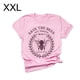thumbnail image 1 of Camiseta de mujer con letras, manga corta, camiseta con cuello redondo, blusa de verano, rosa, XXL Vogacara AP002565-14, 1 of 7