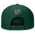 thumbnail image 4 of Men's Fanatics Green Minnesota Wild Authentic Pro Rink Team Code Snapback Hat, 4 of 4