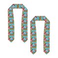 thumbnail image 2 of Fotbe Tropical Jungle Flamingo Printed Class of 2024 Graduation Stole, 2 of 7