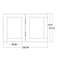 thumbnail image 2 of 5 Inch Multi-functional Pawprint Kit Non Polluting Solid Wood Picture Frame Set For Dogs Cats Rabbits (23 x 15.5 x 2cm) white clay log frame, 2 of 5