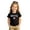Black, variant on Girls Mexico Soccer Letter Print Graphic Tshirts Crew Neck Short Sleeve Football Kids Active Sports Jersey Workout Training Gym Shirt Tee