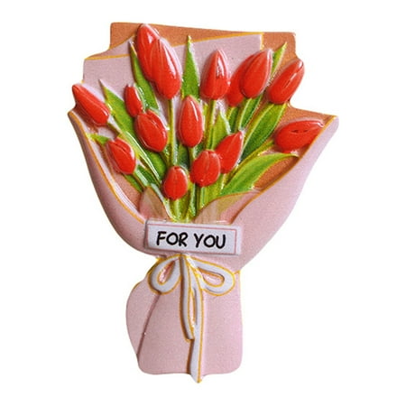 

Flower Refrigerator Magnets Cute Bouquet Fridge Magnets Stickers