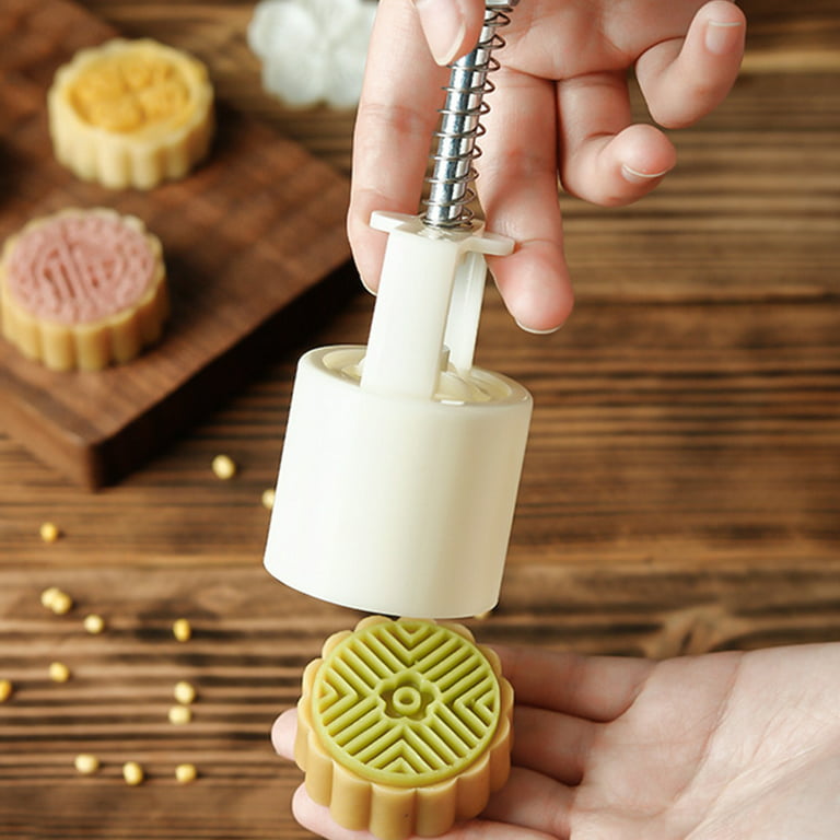Moon Cake Model Printing Tools Pastry Embossing Modeling Mooncake Mould Set  DIY Hand-pressed Detachable Household Hand-Pressing Cake Mould 