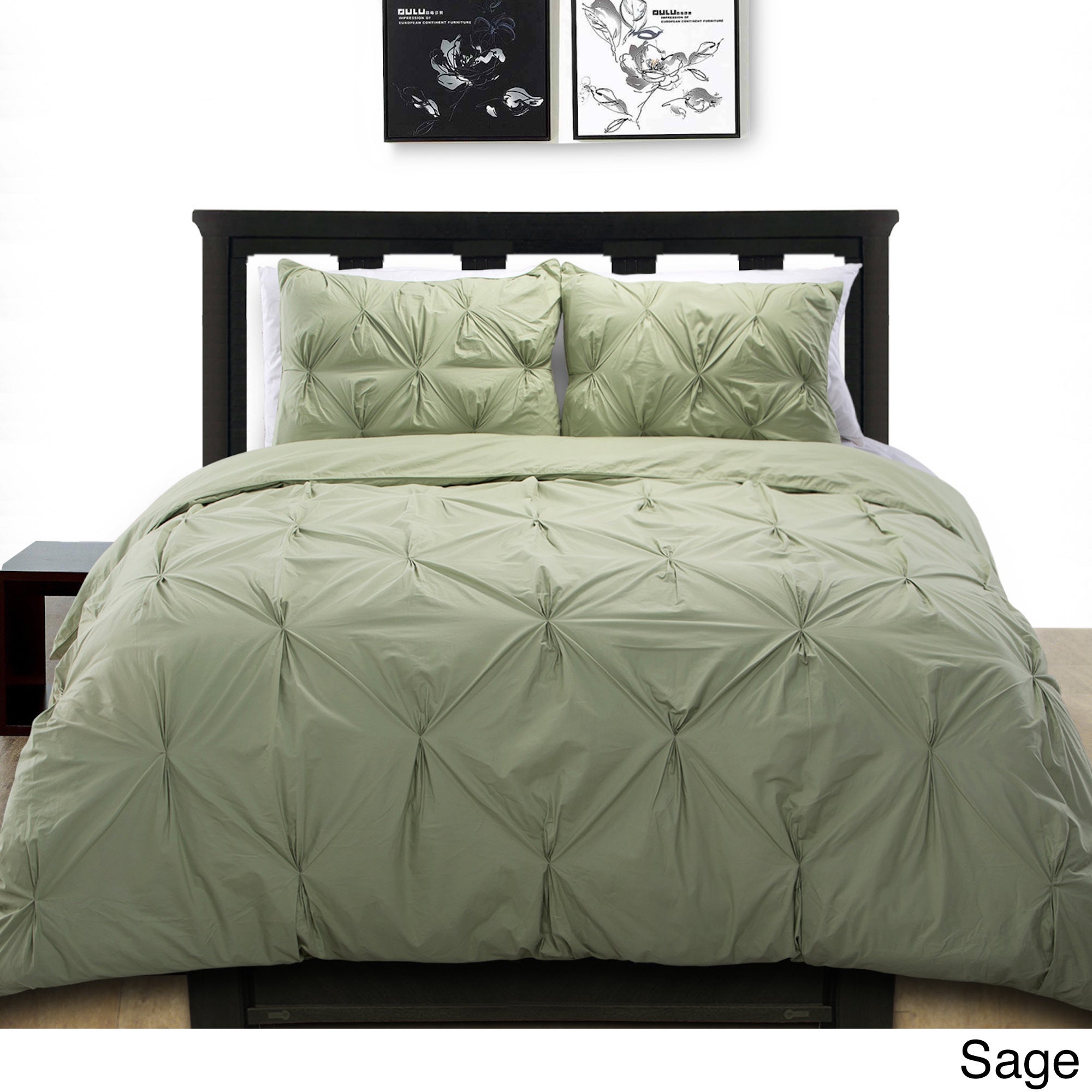 Epoch Hometex Cotton Basics Cotton Pintuck Duvet Cover Mini Set