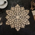 thumbnail image 5 of Hariumiu Decorative Placemat Table Placemat Set Non-slip Heat Insulated Decorative Snowflake Design Kitchen Supplies for Dining Table Decoration Non-slip Table, 5 of 10