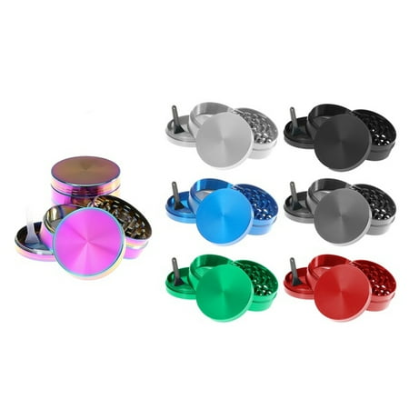 Titanium Herb Spice Grinder, Large 2.5 Inch (5-Piece)
