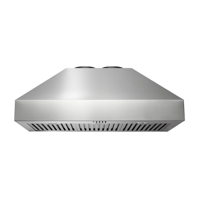 Thor Kitchen 36 Inch Proessional Wall Mount Pyramid Range Hood, 14 Inches Tall- TRH36P