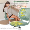 thumbnail image 3 of Homy Casa Teen Desk Chair, Adjustable Swivel Mesh Back Vanity Chair for Bedroom Study, Aqua, 3 of 11