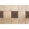 thumbnail image 2 of Premier Copper Products T4DBR 4 x 4 in. Hammered Copper Rooster Tile, Oil Rubbed Bronze, 2 of 3