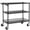 Black-36"L x 18"W x 35.4"H, variant on Finnhomy 3 Tier Heavy Duty Commercial Grade Utility Cart, Wire Rolling Cart with Pushing Handle Bar, Steel Metal Kitchen Service Trolly with Wheels, Shelf Size 18" D x 36" W, NSF, Chrome