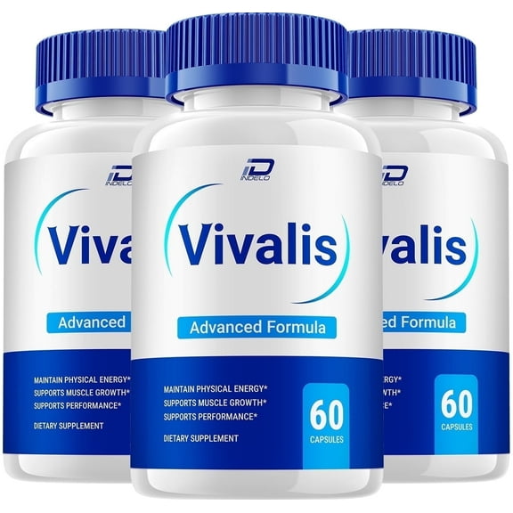 Vivalis for Men Capsules - Vivalis Vitamin Complex Pills, Advance Formula, All Natural, 3 Pack, 180 Capsules
