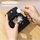 thumbnail image 4 of Monedero xinyu preliminar pequeño para mujer y hombre plegable negro con ranura para efectivo y tarjeteros, 4 of 7