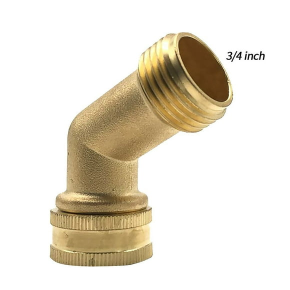 JJKBVCLO Brass Hose Elbow Extender Garden Hose 2Pcs Solid Connector 45 Adapter Patio & Garden