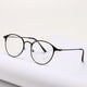 thumbnail image 5 of Montura de gafas unisex con marco de metal retro y espejo plano para mujer Montura de gafas redonda para mujer, 5 of 5