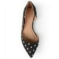thumbnail image 3 of Journee Womens Cortni Slip On Pointed Toe D'Orsay Flats, Widths Available, 3 of 6